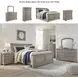 Lettner Light Gray California King Sleigh Bed