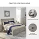 Lettner Light Gray King Sleigh Storage Bed