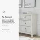 Robbinsdale Antique White Six Drawer Dresser