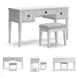 Robbinsdale Antique White Vanity With Stool