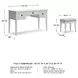 Robbinsdale Antique White Vanity With Stool