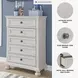 Robbinsdale Antique White Youth 5 Drawer Chest