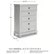 Robbinsdale Antique White Youth 5 Drawer Chest