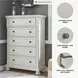 Robbinsdale Antique White 5 Drawer Chest