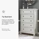 Robbinsdale Antique White 5 Drawer Chest