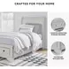 Robbinsdale Antique White Twin Sleigh Storage Bed