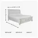 Robbinsdale Antique White Queen Sleigh Storage Bed