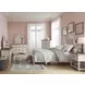 Realyn Chipped White and Brown 6 Drawer Dresser and Arched Mirror