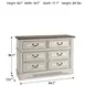 Realyn Chipped White Youth Dresser