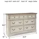 Realyn Chipped White Dresser