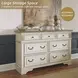 Realyn Chipped White Dresser