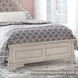 Realyn Chipped White Full Upholstered Panel Bed