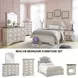 Realyn Chipped White Full Upholstered Panel Bed