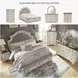 Realyn Chipped White California King Upholstered Panel Bed With Storage Footboard Bench