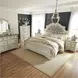 Realyn Chipped White Queen Upholstered Panel Bed