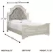 Realyn Chipped White Queen Upholstered Panel Bed