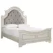 Realyn Chipped White Queen Upholstered Panel Bed