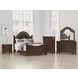 Lavinton Brown 7 Drawer Dresser and Arched Mirror