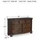 Lavinton Brown Dresser