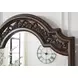 Lavinton Brown 7 Drawer Dresser and Arched Mirror