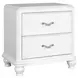 B00764 White Upholstered Panel Bedroom Set