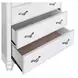 B00764 White 5 Drawer Chest