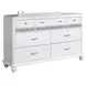 B00764 White 7 Drawer Dresser
