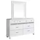 B00764 White Upholstered Panel Bedroom Set