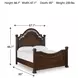 Lavinton Brown Queen Poster Bed