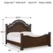 Lavinton Brown King Poster Bed
