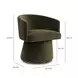 Kristen Olive Green Upholstered Desk Chair