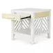 Miramar Sand and Stark White Rectangular End Table