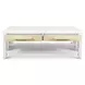 Miramar Sand and Stark White Rectangular Occasional Table Set with Casters