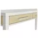Miramar Sand and Stark White Rectangular Console Table with USB Charging