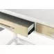 Miramar Sand and Stark White Rectangular Console Table with USB Charging
