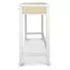 Miramar Sand and Stark White Rectangular Occasional Table Set with Casters