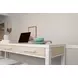 Miramar Stark White Rectangular Console Table with Stools and USB Charging