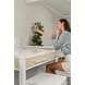 Miramar Stark White Rectangular Console Table with Stools and USB Charging