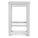 Miramar Stark White Backless Counter Height Stool