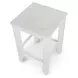 Miramar Stark White Backless Counter Height Stool