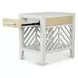 Miramar Sand and Stark White Rectangular Chairside Table