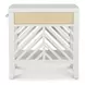 Miramar Sand and Stark White Rectangular Occasional Table Set with Casters