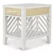 Miramar Sand and Stark White Rectangular Occasional Table Set with Casters