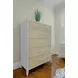 Oceanview Sand and Stark White 6 Drawer Woven Chest