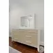 Oceanview Sand and Stark White 7 Drawer Woven Dresser