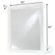 Oceanview Sand and Stark White Rectangular Dresser Mirror