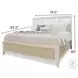 Oceanview Sand and Stark White King Panel Bed