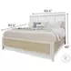 Oceanview Sand and Stark White Queen Panel Bed