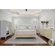 Oceanview Sand and Stark White 3 Drawer Woven Nightstand with USB Charging