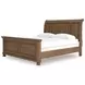 Vandenmore Medium Brown King Sleigh Panel Bed